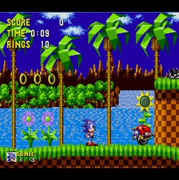 Sonic in Standard 50Hz Display